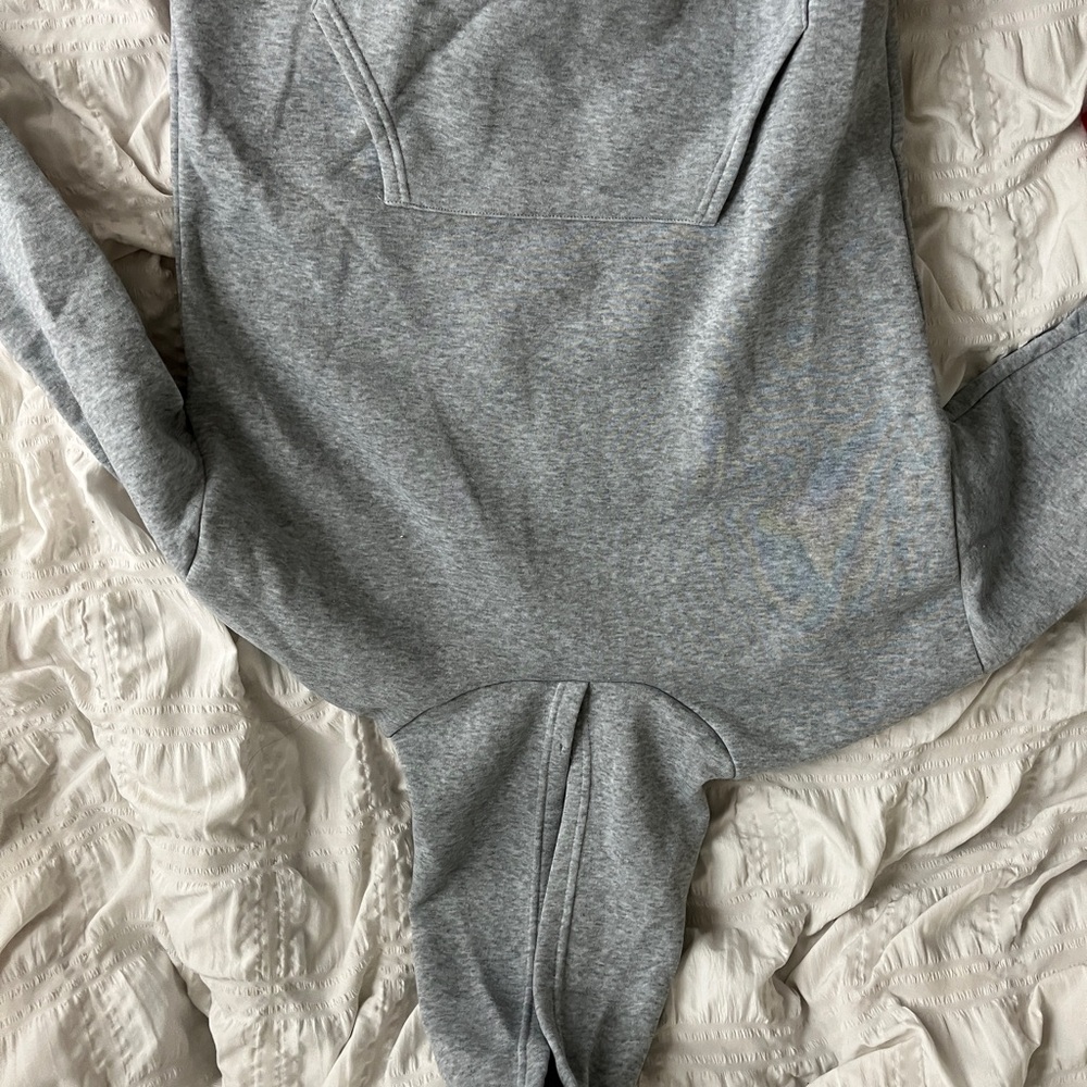 gray oversized hoodie